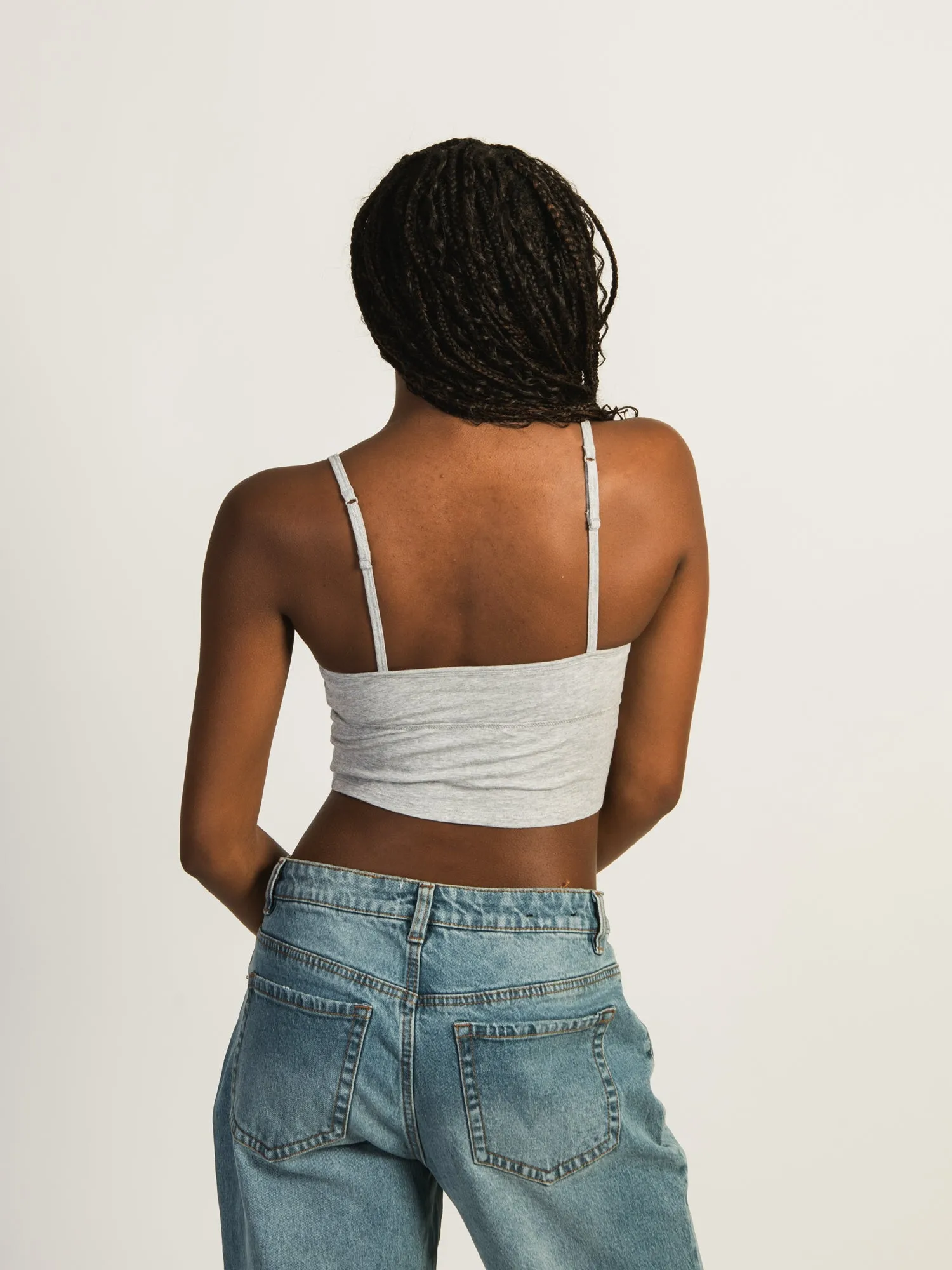 HARLOW MELANGE TANK TOP - HEATHER GREY sold by Boathouse product image thumbnail 3