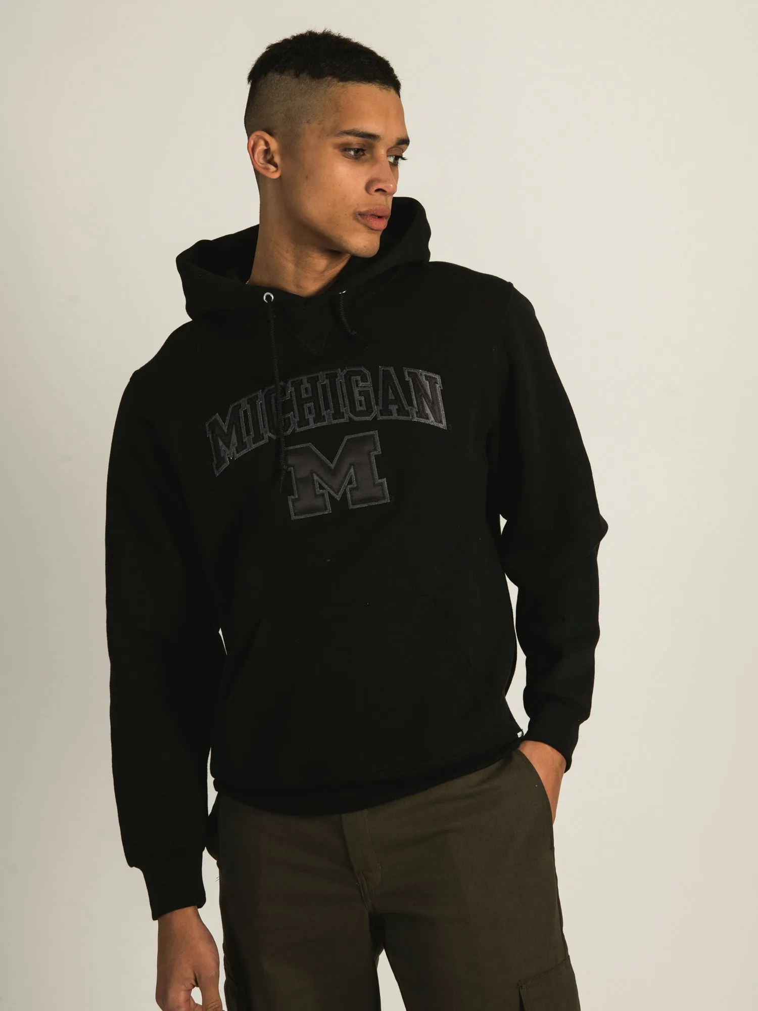 NCAA MICHIGAN TONAL PULLOVER HOODIE sold by Boathouse product image thumbnail 3
