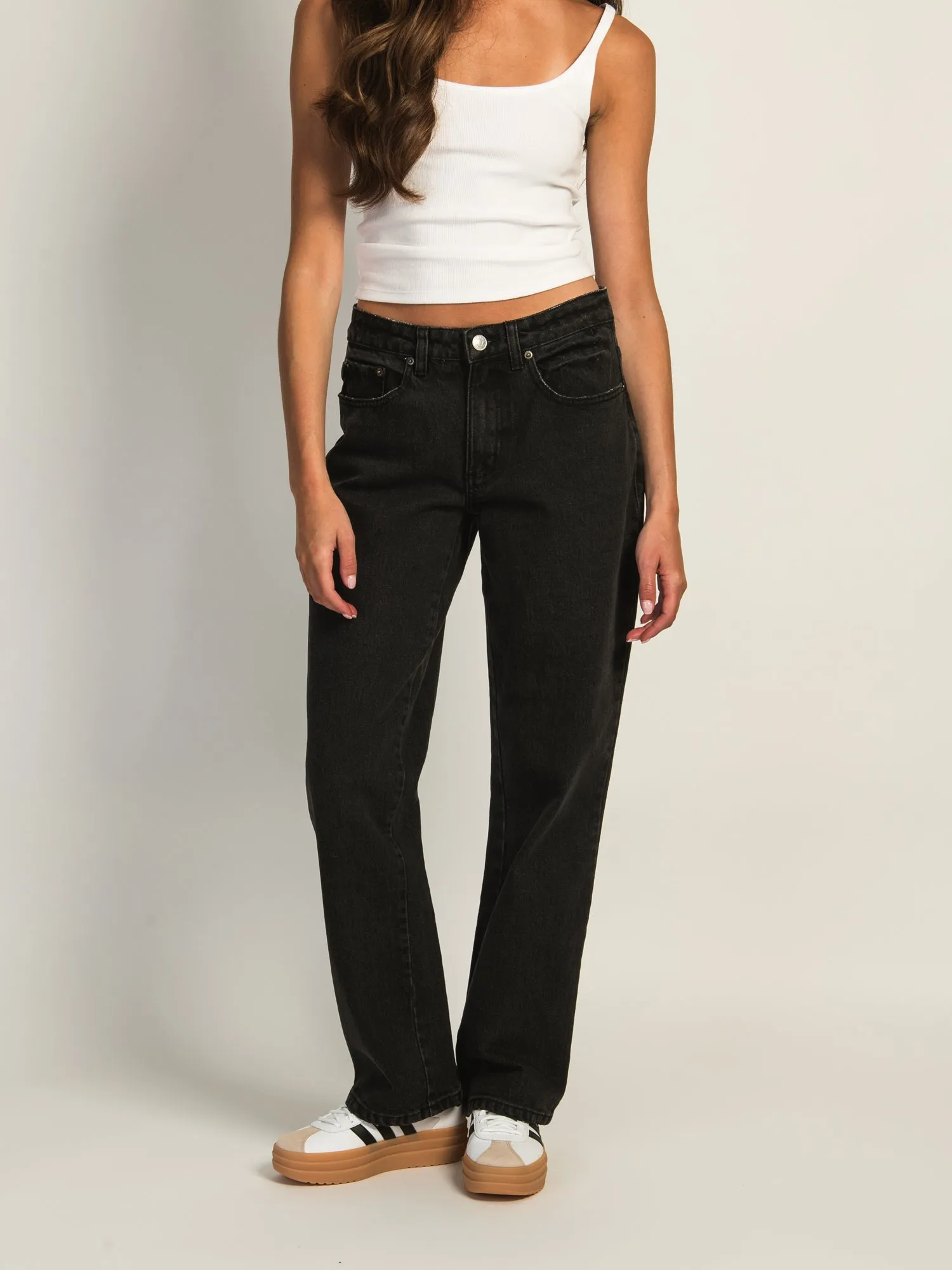 HARLOW BAGGY JEAN - BLACK sold by Boathouse