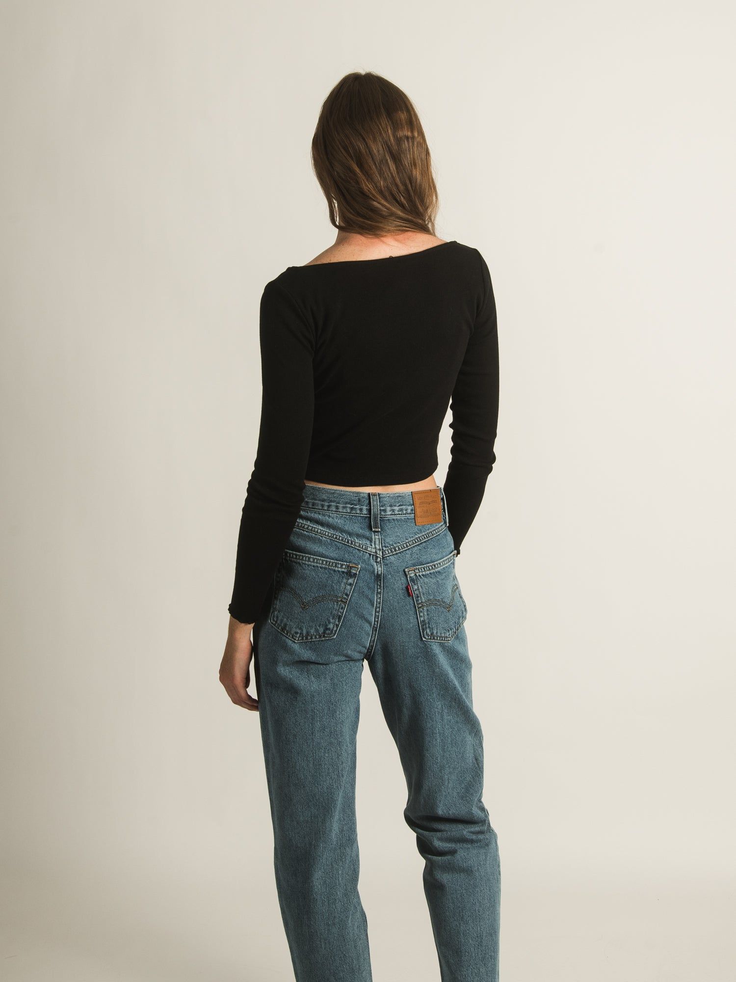 DYNAMIC SQUARE NECK T BODYSUIT - CLEARANCE sold by Boathouse product image thumbnail 3