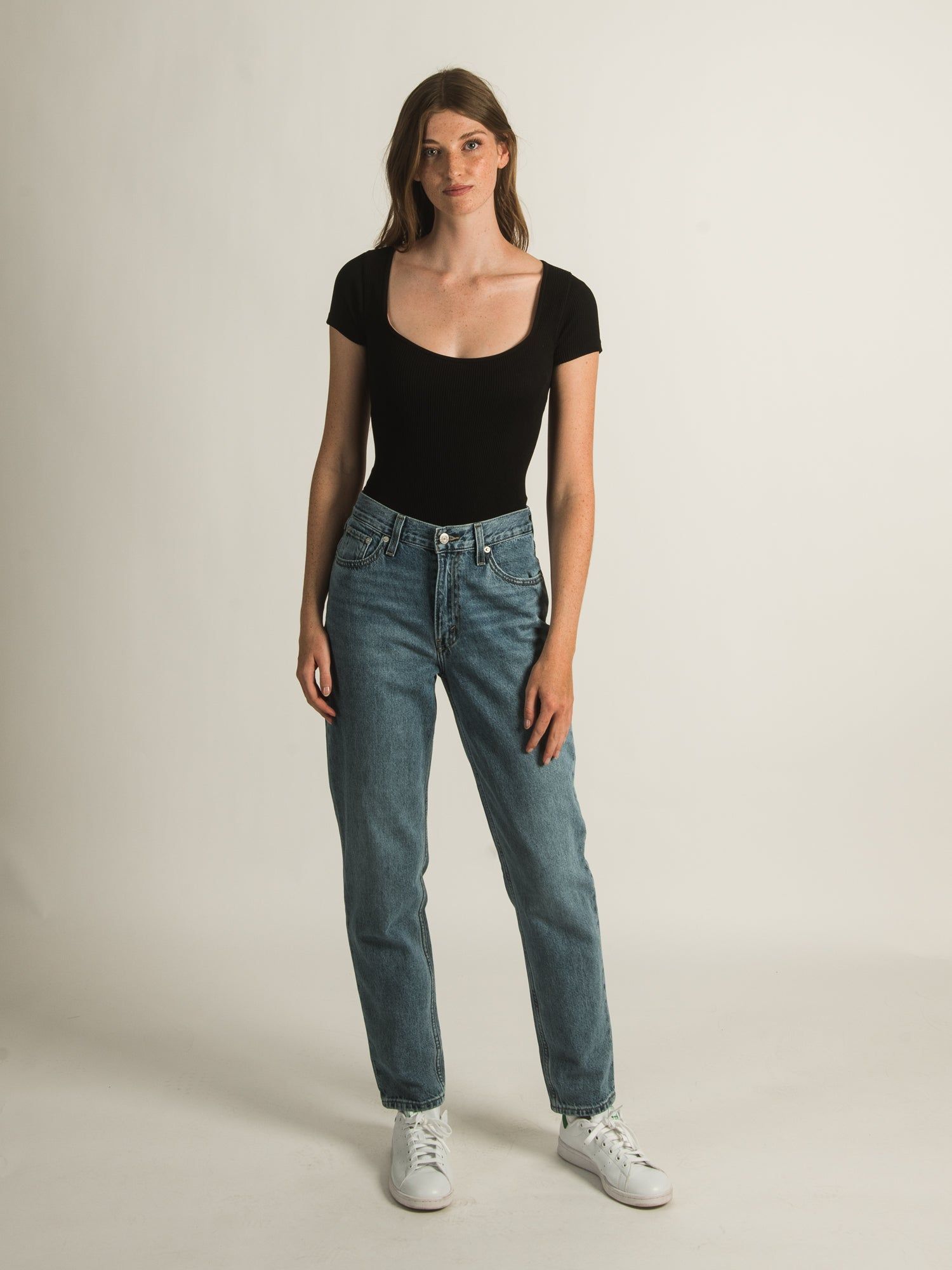 DYNAMIC SQUARE NECK T BODYSUIT - CLEARANCE sold by Boathouse product image thumbnail 5