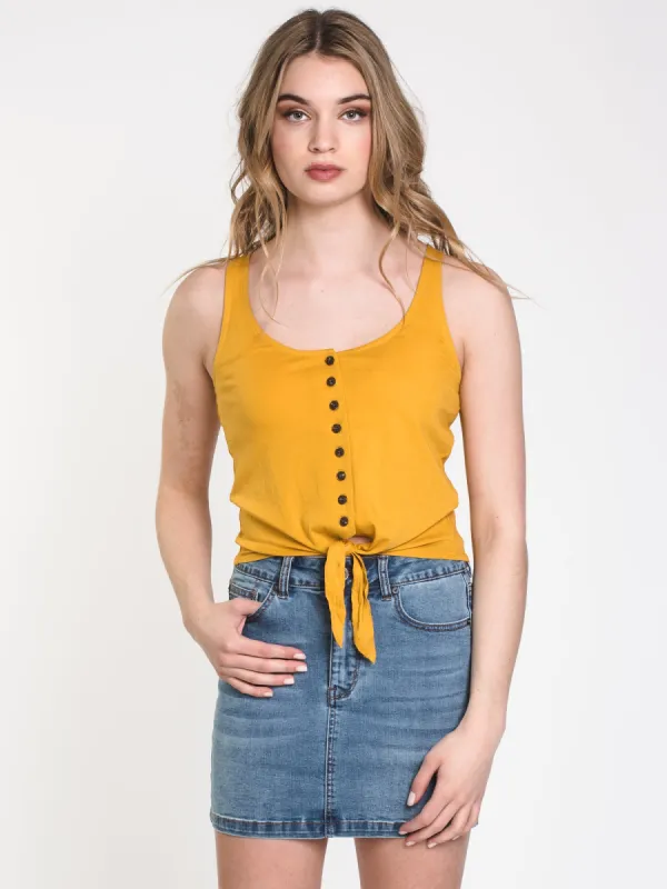 WOMENS ALICIA TIE UP SOLID TANK - CLEARANCE made by Boathouse
