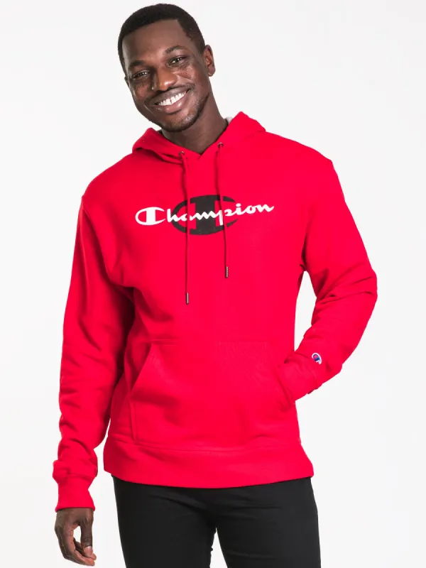 CHAMPION BEHIND SCRIPT PULLOVER HOODIE - CLEARANCE sold by Boathouse