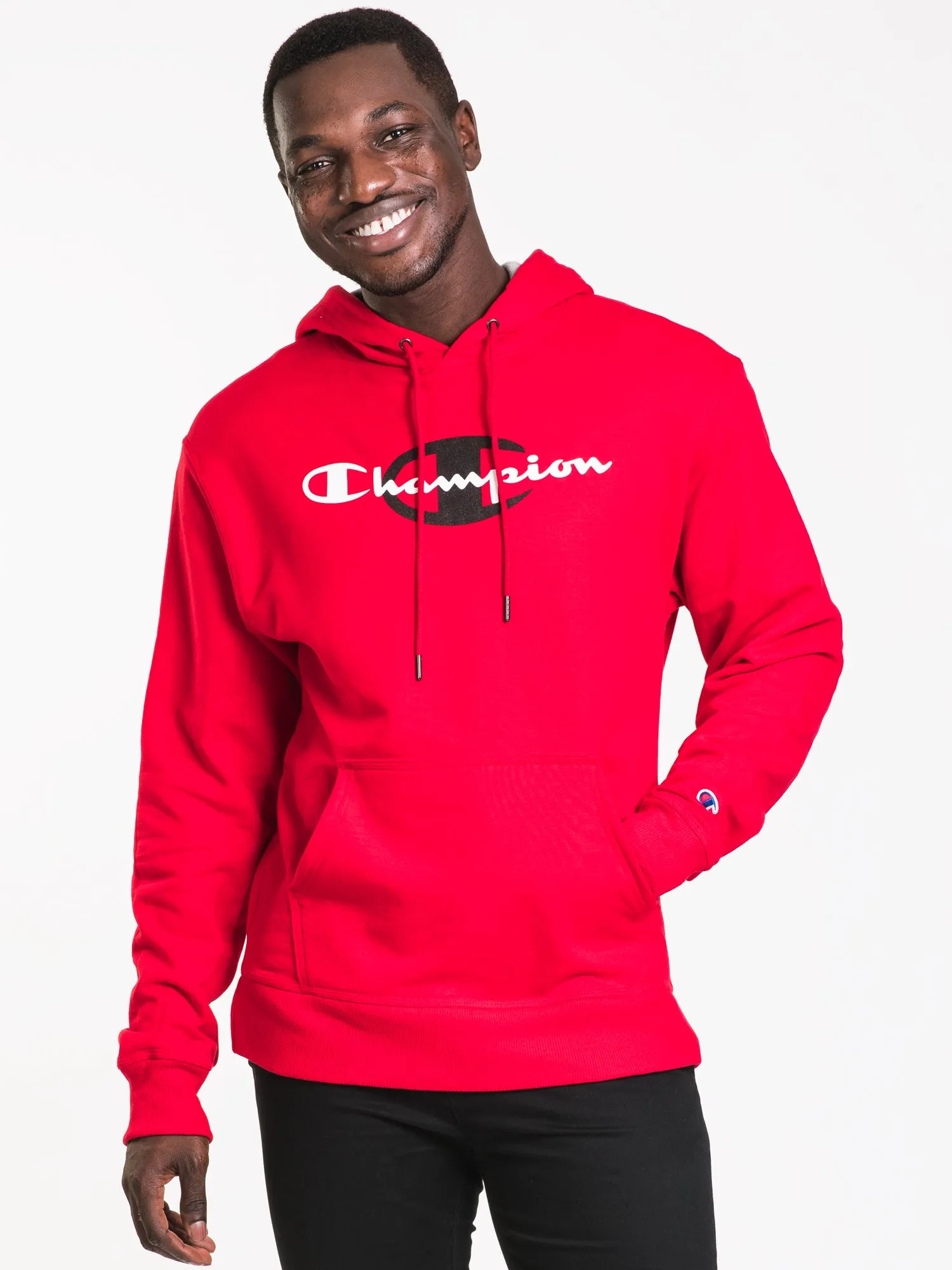 CHAMPION BEHIND SCRIPT PULLOVER HOODIE - CLEARANCE sold by Boathouse
