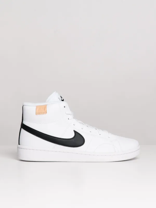 MENS NIKE COURT ROYALE 2 MID SNEAKER - WHITE/BLACK sold by Boathouse