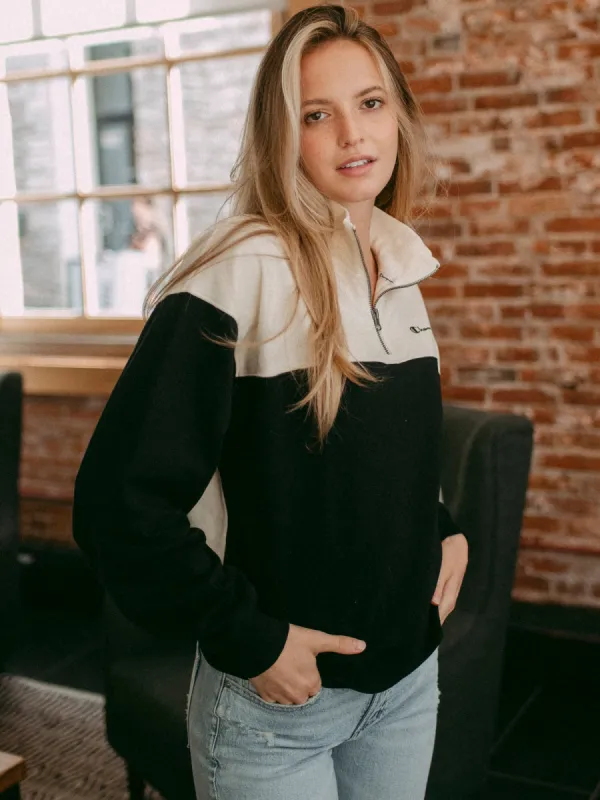 CHAMPION FRENCH TERRY 1/2 ZIP SCRIPT MOCKNECK - CLEARANCE sold by Boathouse