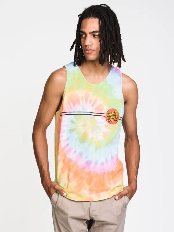 SANTA CRUZ CLASSIC DOT TIE DYE TANK  - CLEARANCE sold by Boathouse