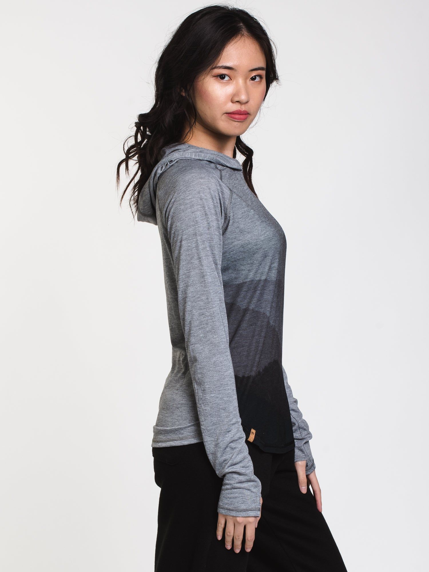WOMENS DESTINATION PULLOVER HOODIE - GREY - CLEARANCE sold by Boathouse product image thumbnail 3