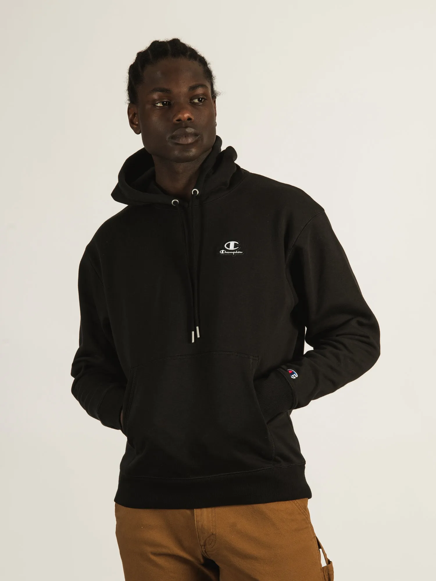 CHAMPION CLASSIC PULL OVER LEFT CHEST LOGO HOODIE - CLEARANCE sold by Boathouse
