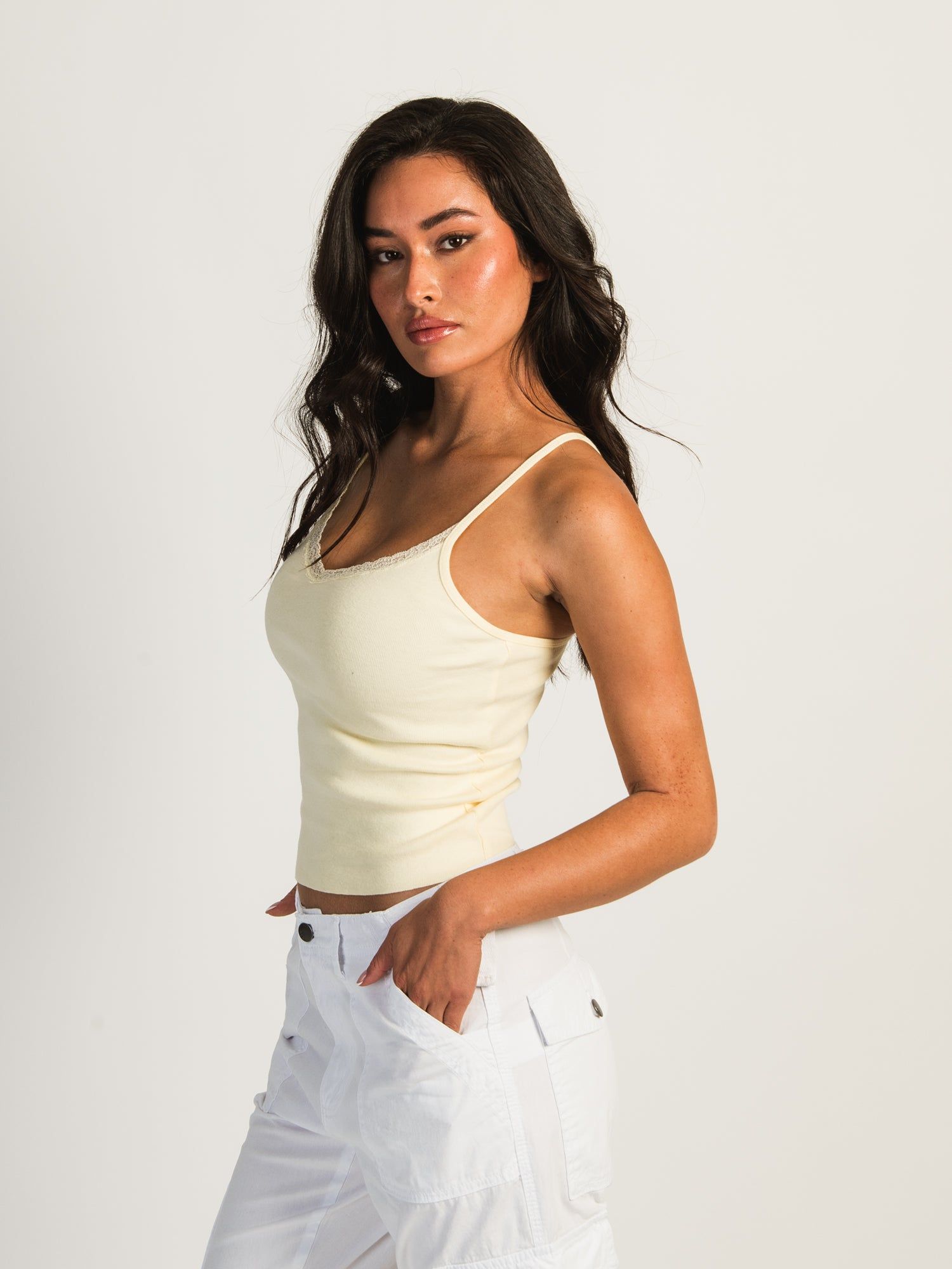 HARLOW ISLA TANK - BABY YELLOW sold by Boathouse product image thumbnail 4