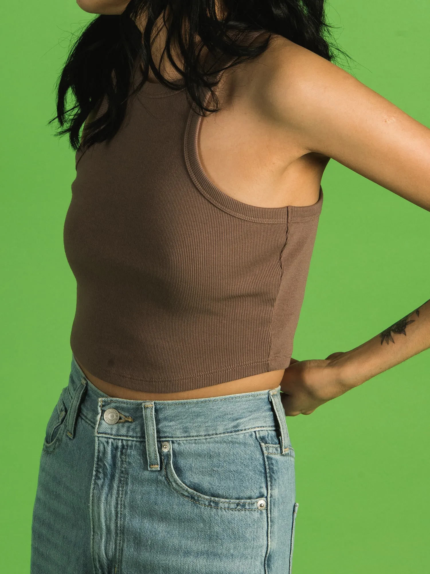 HARLOW SLIM NECK TANK TOP - CLEARANCE sold by Boathouse product image thumbnail 2