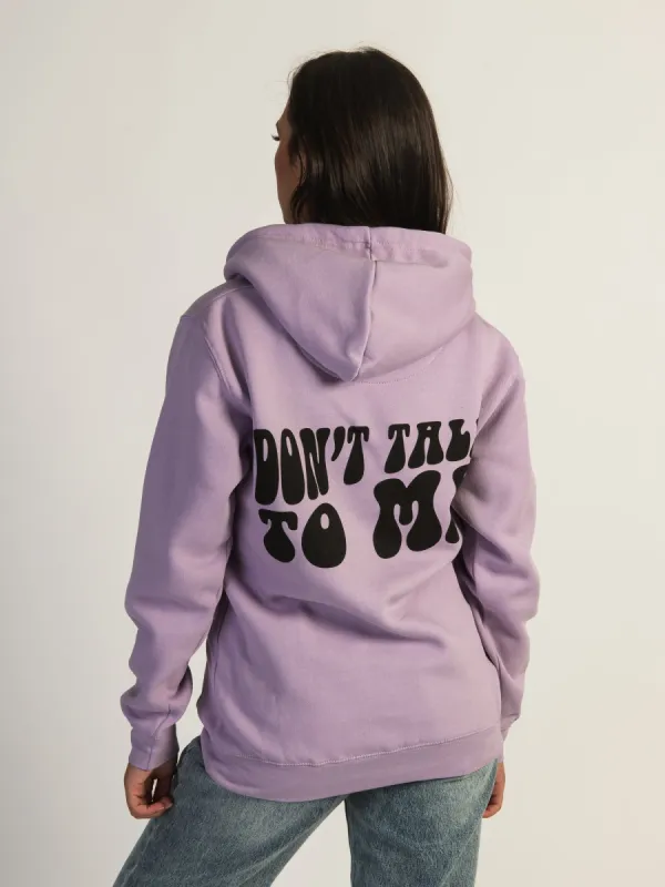 VERBAGE DON'T TALK TO ME HOODIE made by Boathouse