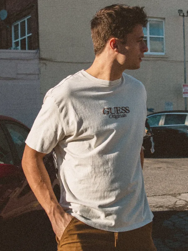 GUESS ORIGINAL BRENT LOGO SCRIPT T-SHIRT sold by Boathouse
