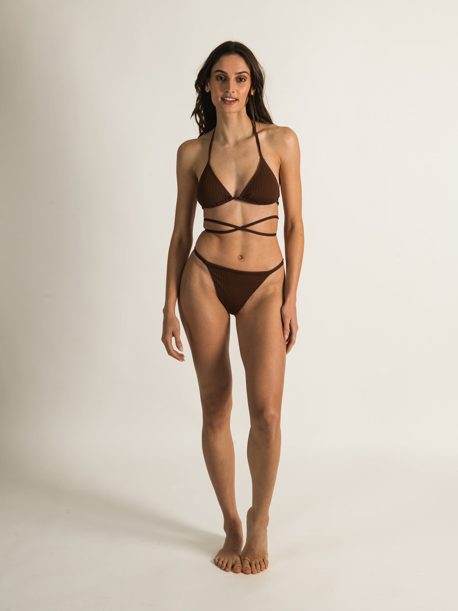 SKINNY DIP SUNTAN CROSS-STRING RIB TRI TOP - CLEARANCE sold by Boathouse product image thumbnail 5