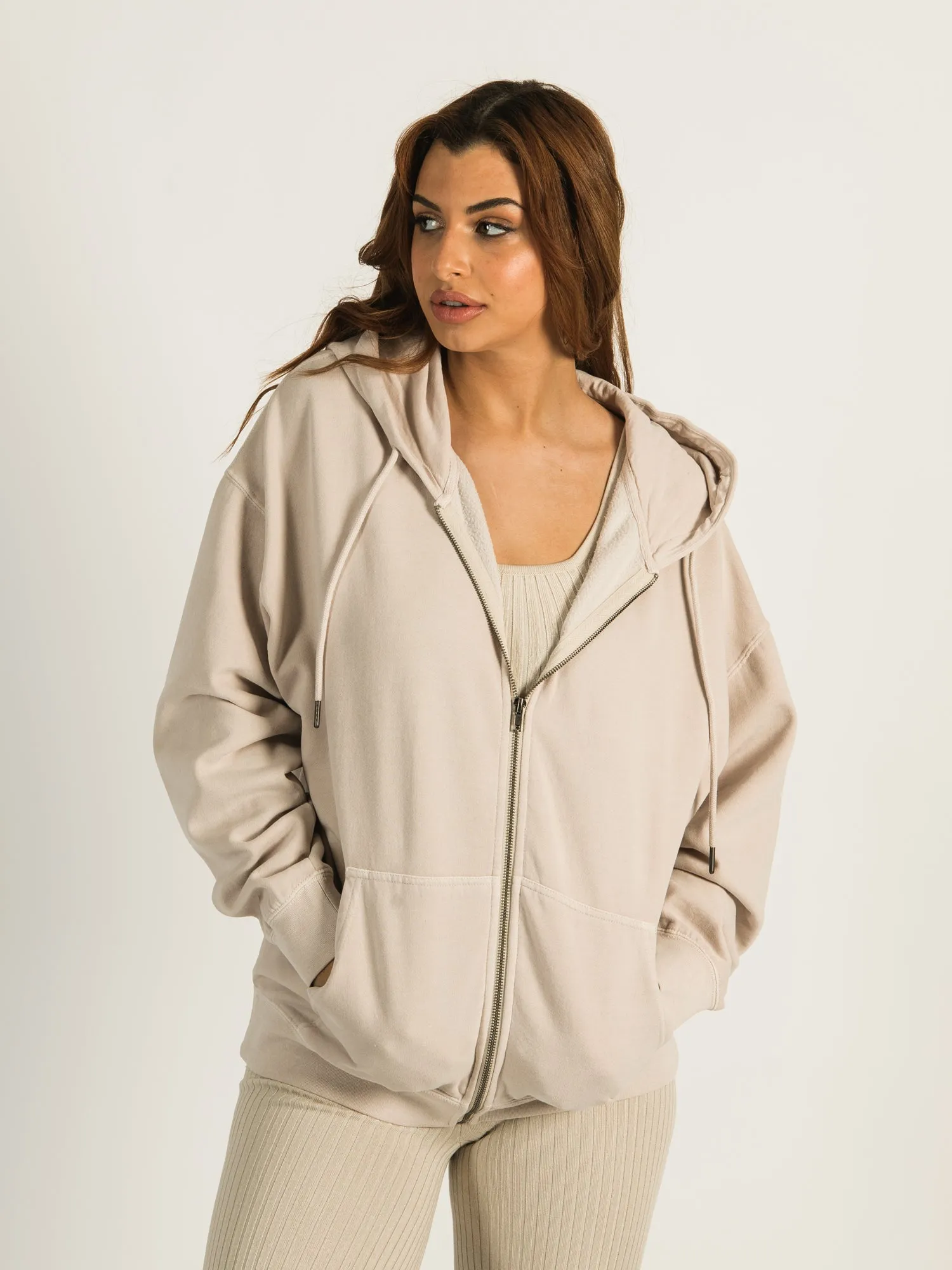 HARLOW MARIAH OVERSIZED ZIP UP HOODIE - CLEARANCE sold by Boathouse product image thumbnail 4