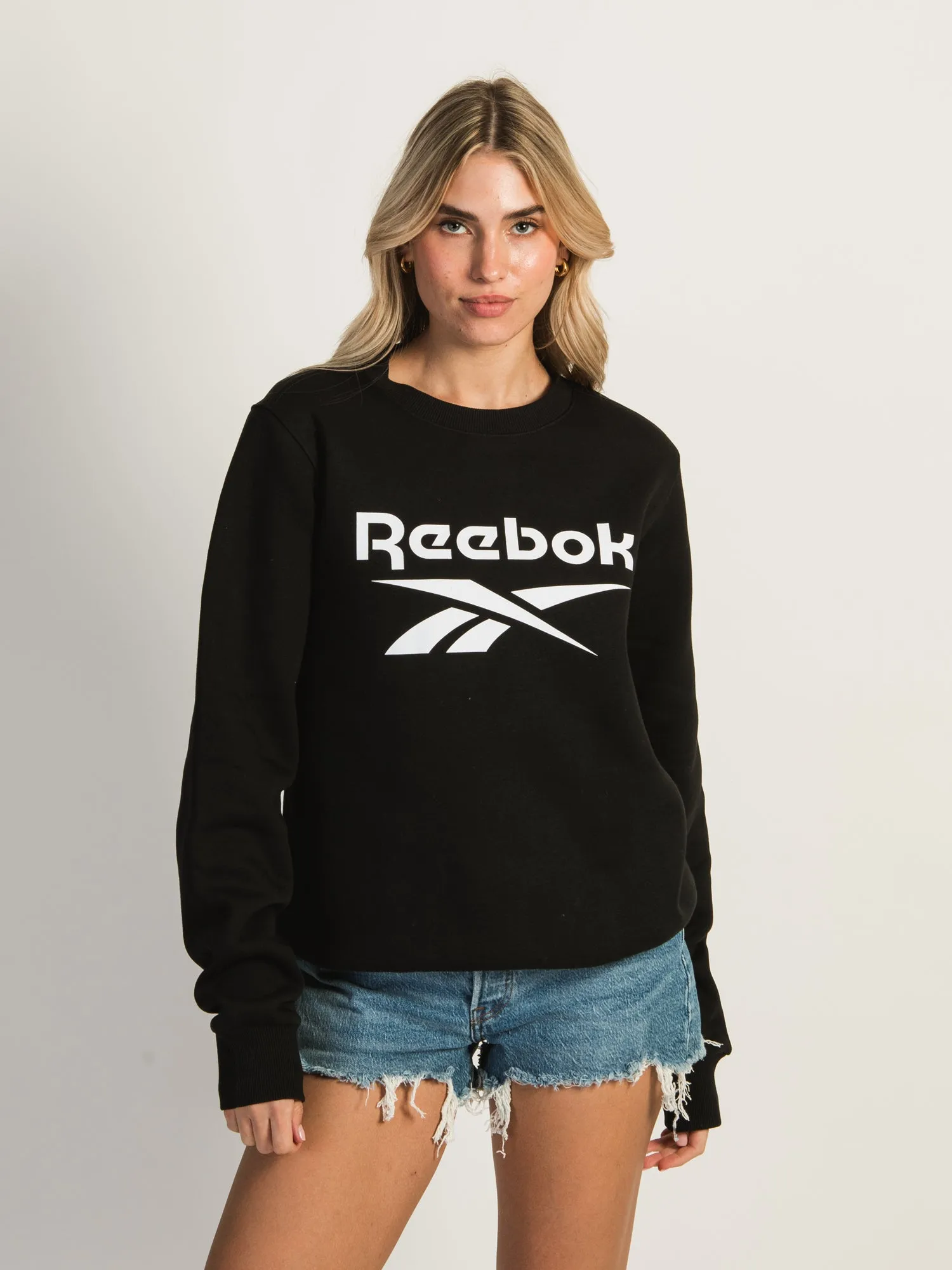 REEBOK BIG LOGO FLEECE CREWNECK - CLEARANCE sold by Boathouse