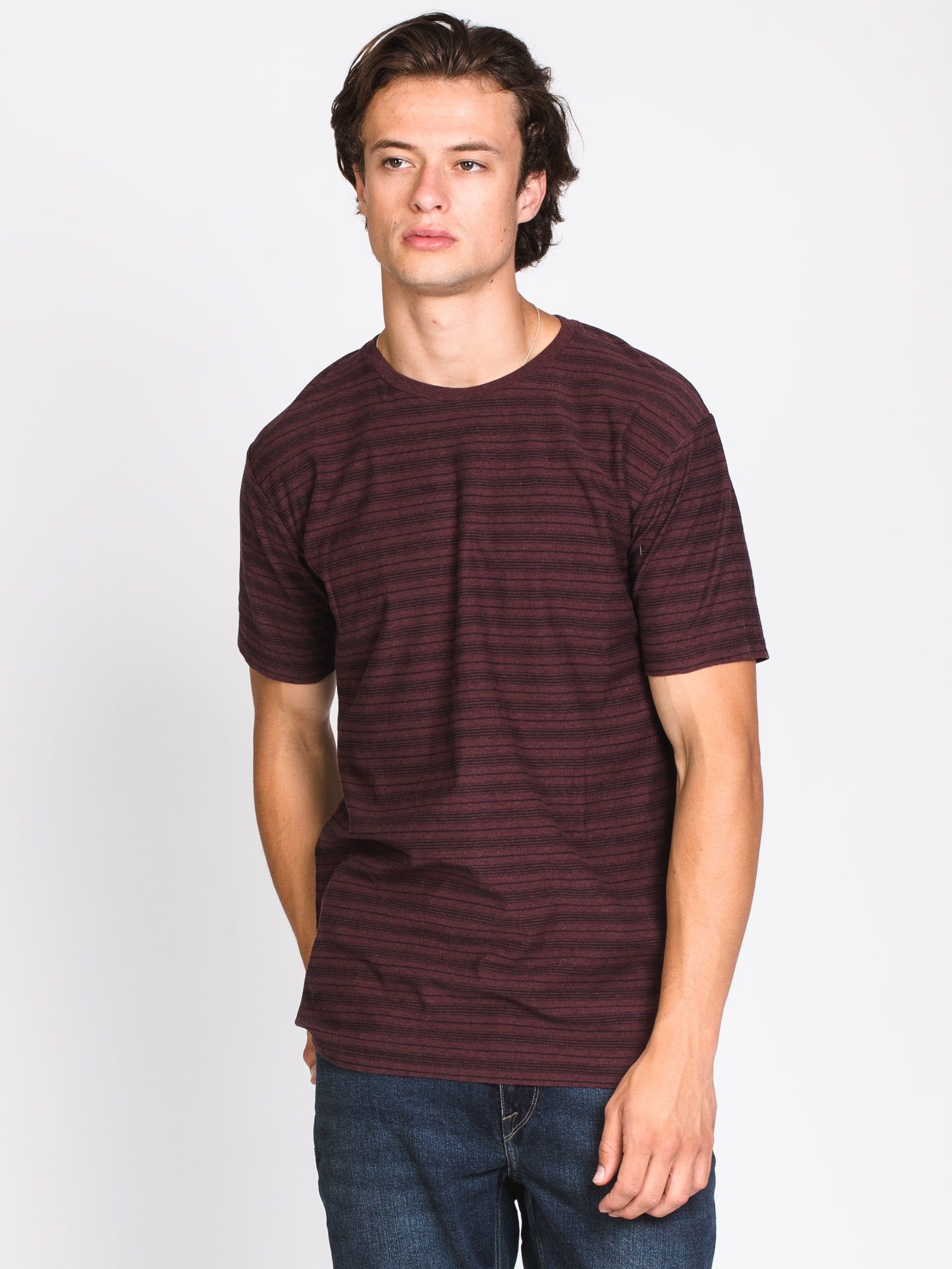 MENS TONAL MELANGE STRIPE T - CLEARANCE sold by Boathouse
