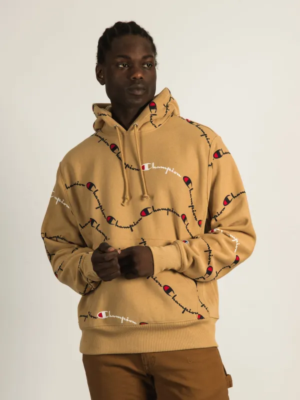 CHAMPION REVERSE WEAVE ALL OVER PRINT PULLOVER HOODIE - CLEARANCE sold by Boathouse