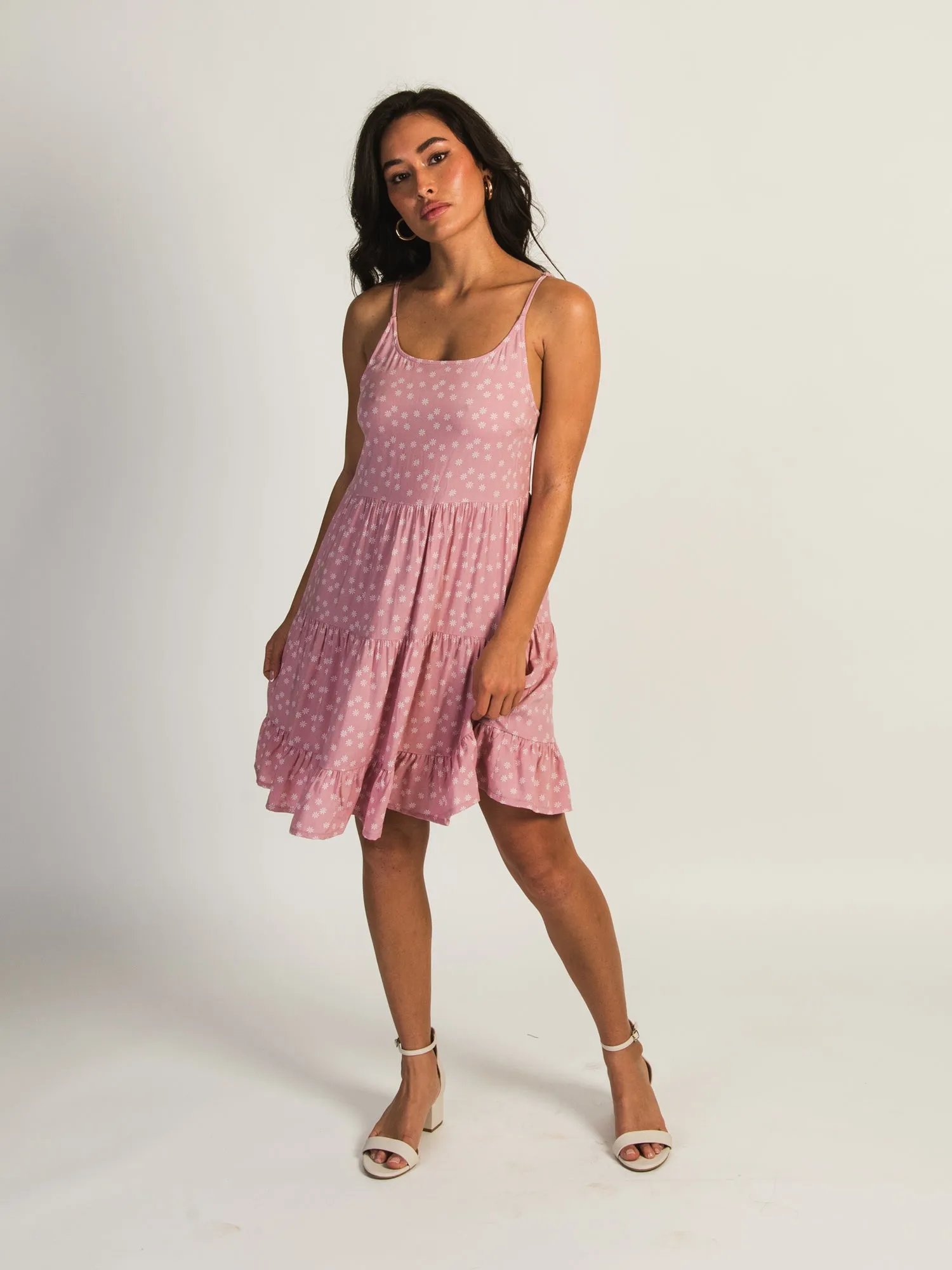 HARLOW TIERED PRINT DRESS - PINK DITSY - CLEARANCE sold by Boathouse product image thumbnail 2