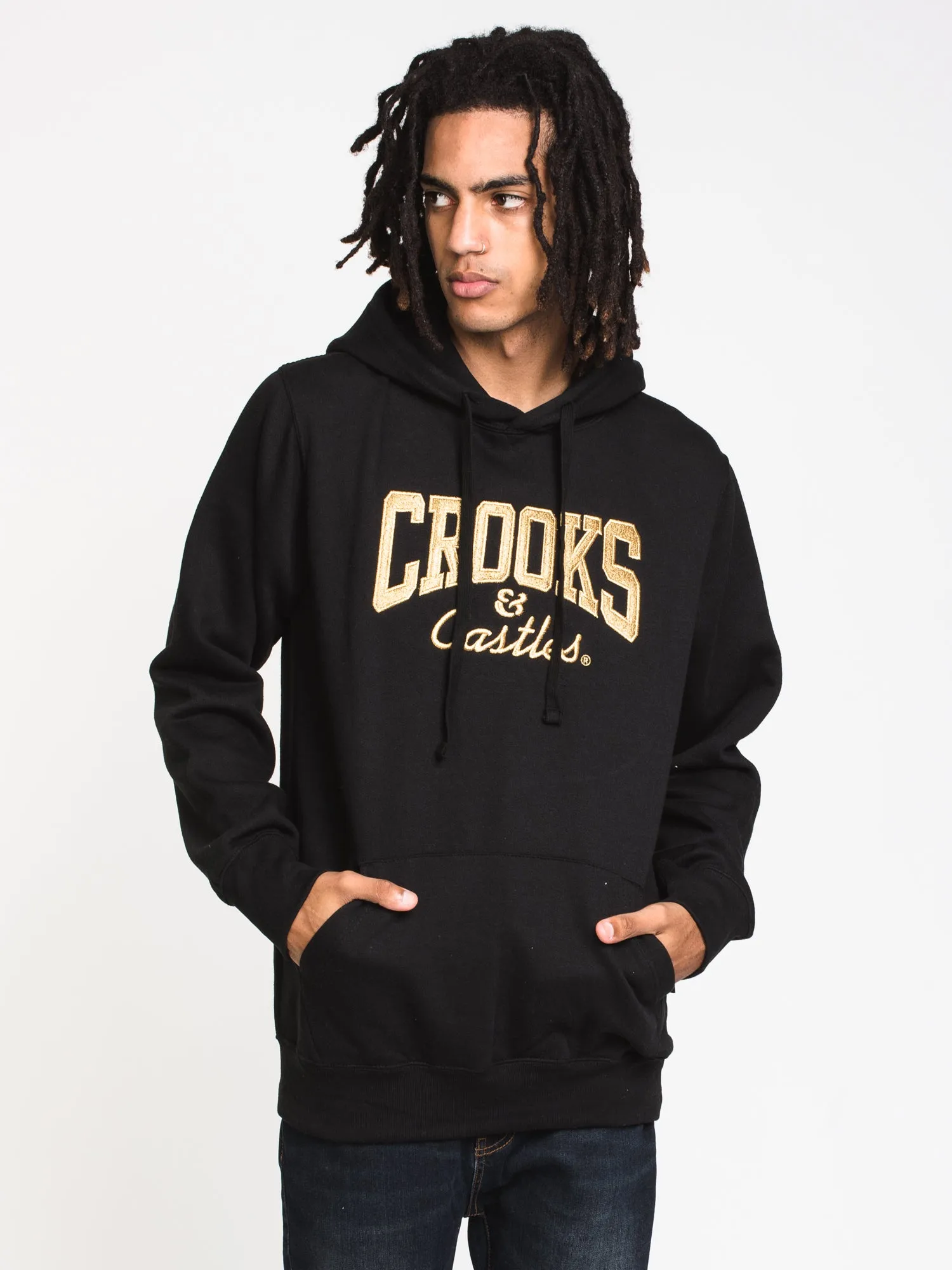 CROOKS & CASTLES OG CORE LOGO EMBROIDERED PULLOVER HOODIE - CLEARANCE sold by Boathouse