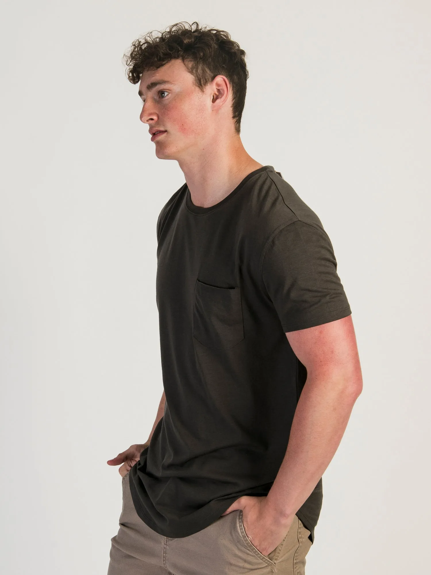 LONGLINE TEE - CHARCOAL sold by Boathouse product image thumbnail 3