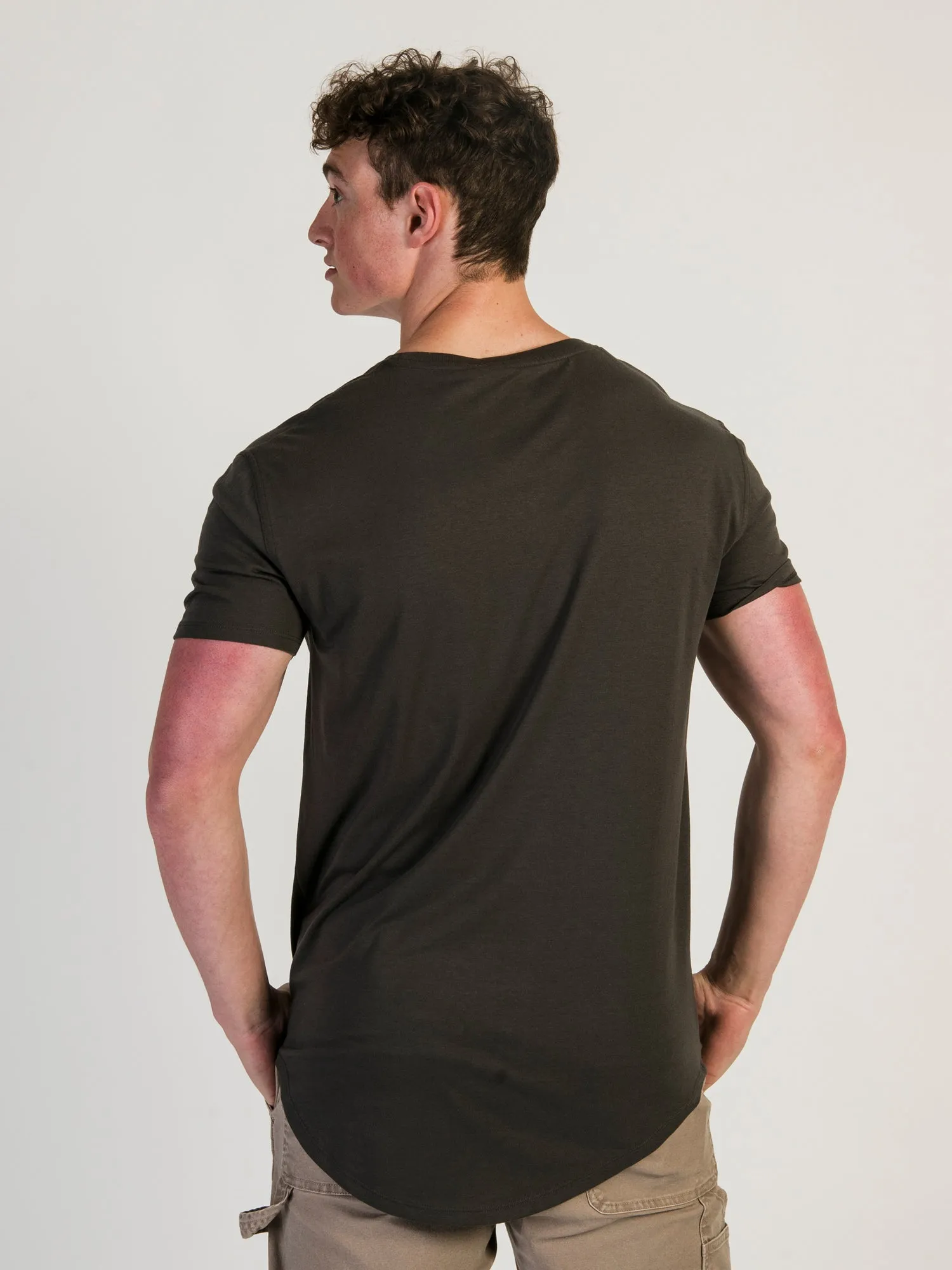 LONGLINE TEE - CHARCOAL sold by Boathouse product image thumbnail 4