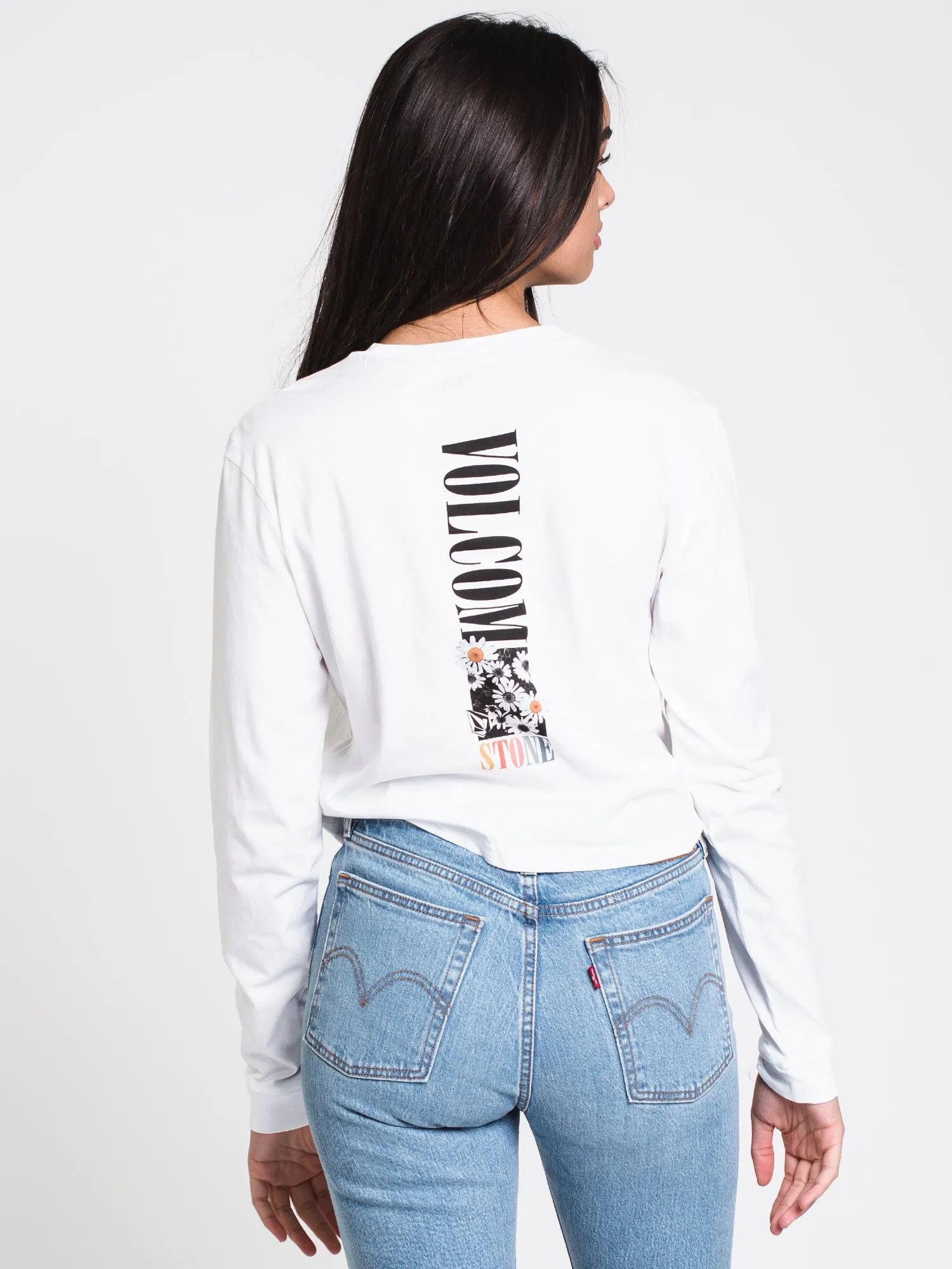 WOMENS VOLCOM STONES LONG SLEEVE TEE - WHITE - CLEARANCE sold by Boathouse product image thumbnail 2
