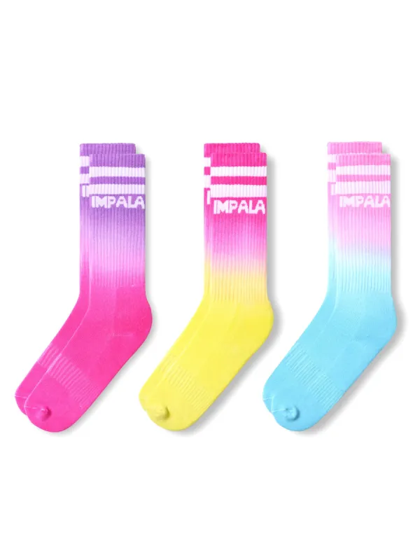 IMPALA ROLLERSKATES IMPALA STRIPE 3 PACK SOCKS sold by Boathouse