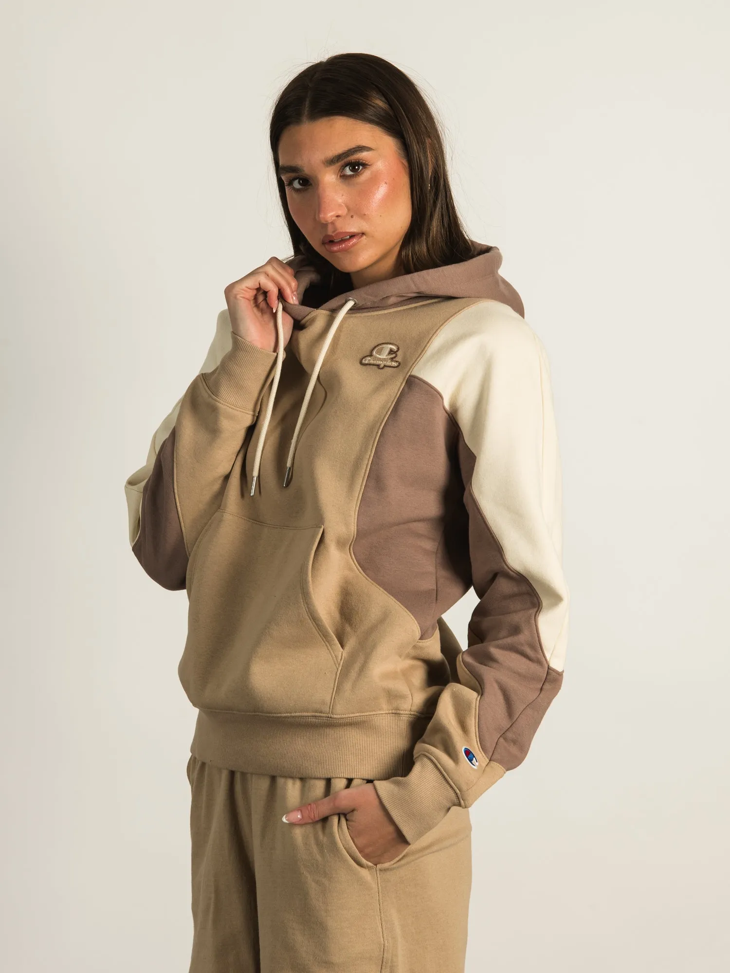 CHAMPION COLOUR BLOCKPULL OVER HOODIE - CLEARANCE sold by Boathouse product image thumbnail 2