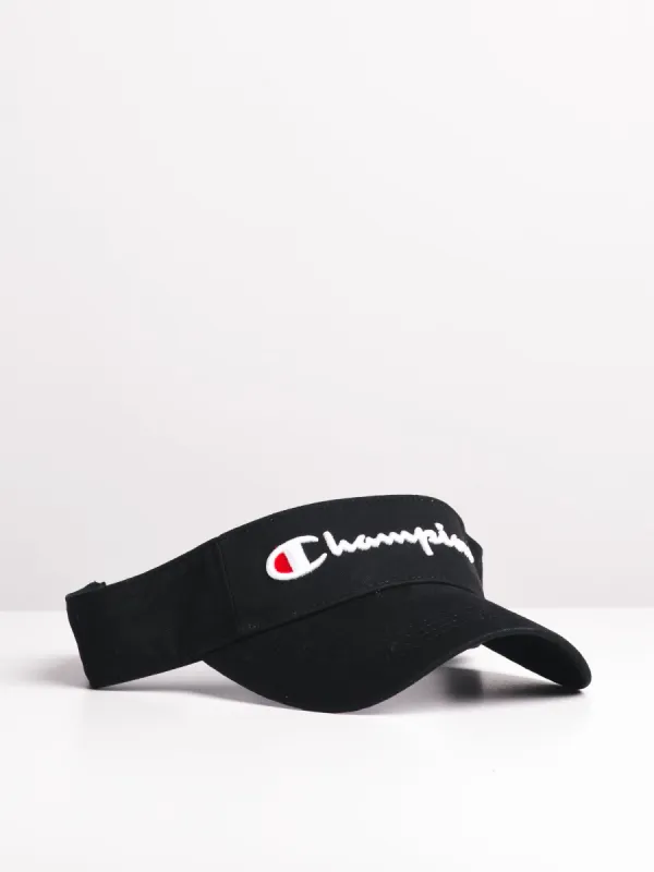 TWILL MESH VISOR - BLACK - CLEARANCE sold by Boathouse
