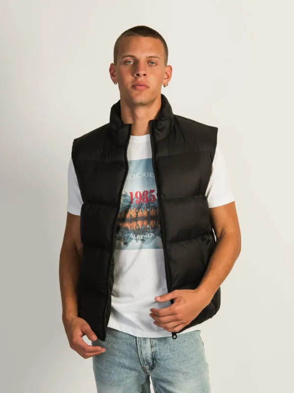 KOLBY PUFFER VEST - BLACK sold by Boathouse