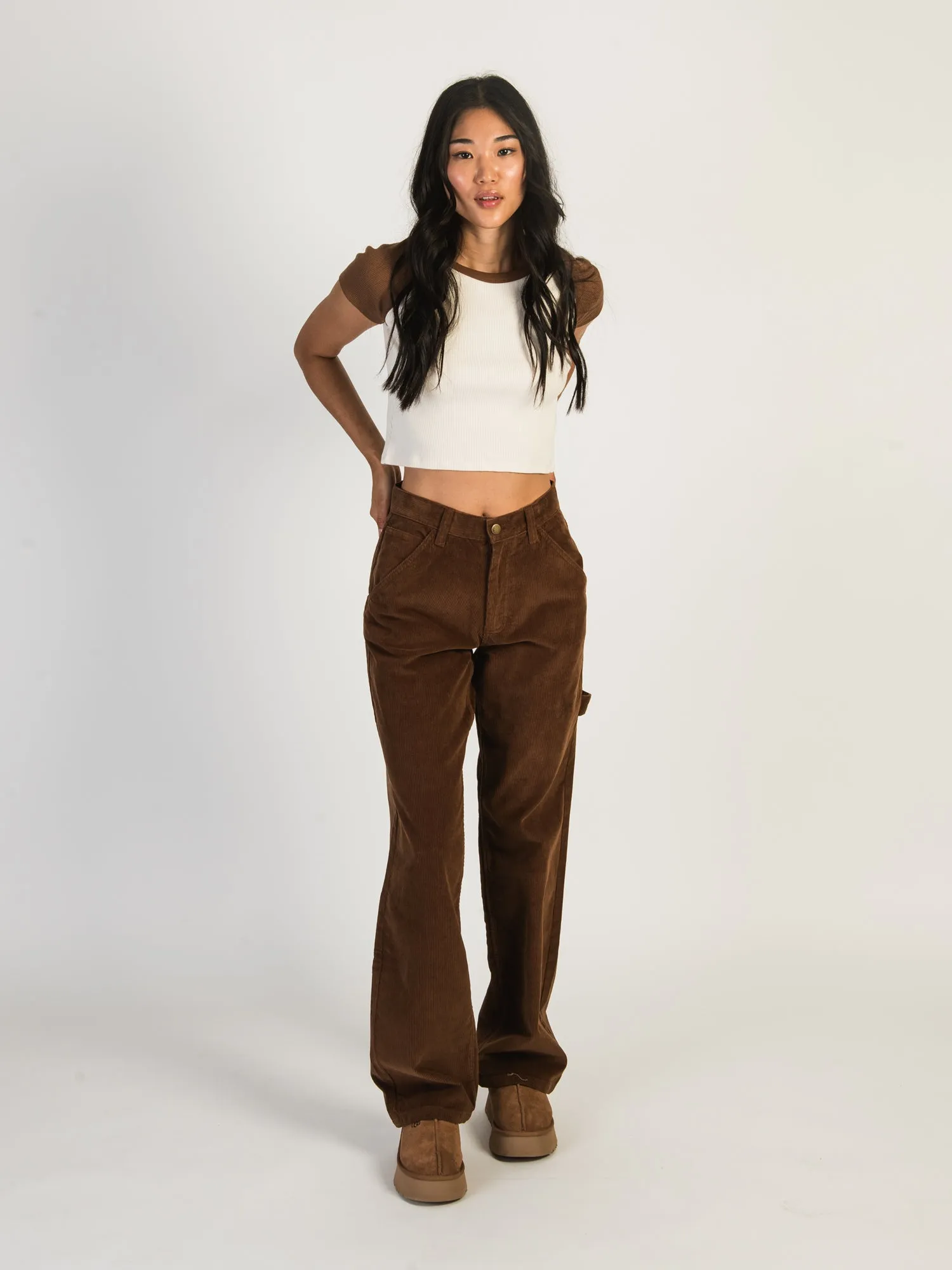 HARLOW CORD CARPENTER PANT - COGNAC - CLEARANCE sold by Boathouse product image thumbnail 2