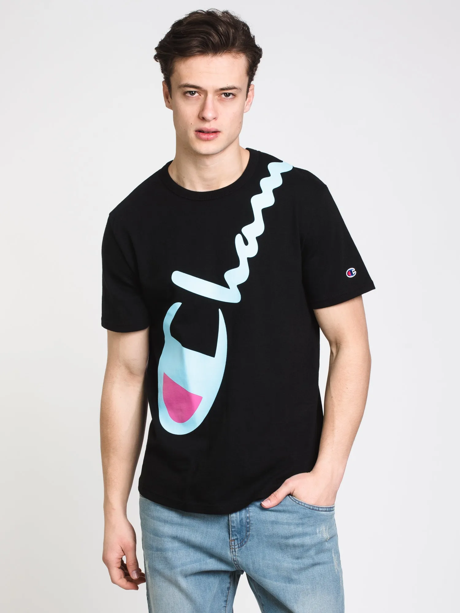 CHAMPION HERITAGE SCRIPT SHORT SLEEVE TEE - CLEARANCE sold by Boathouse