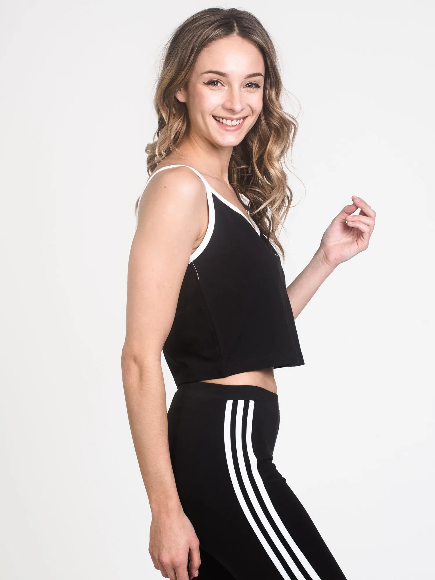 WOMENS CROP TANK W/LOGO - BLACK - CLEARANCE sold by Boathouse product image thumbnail 4