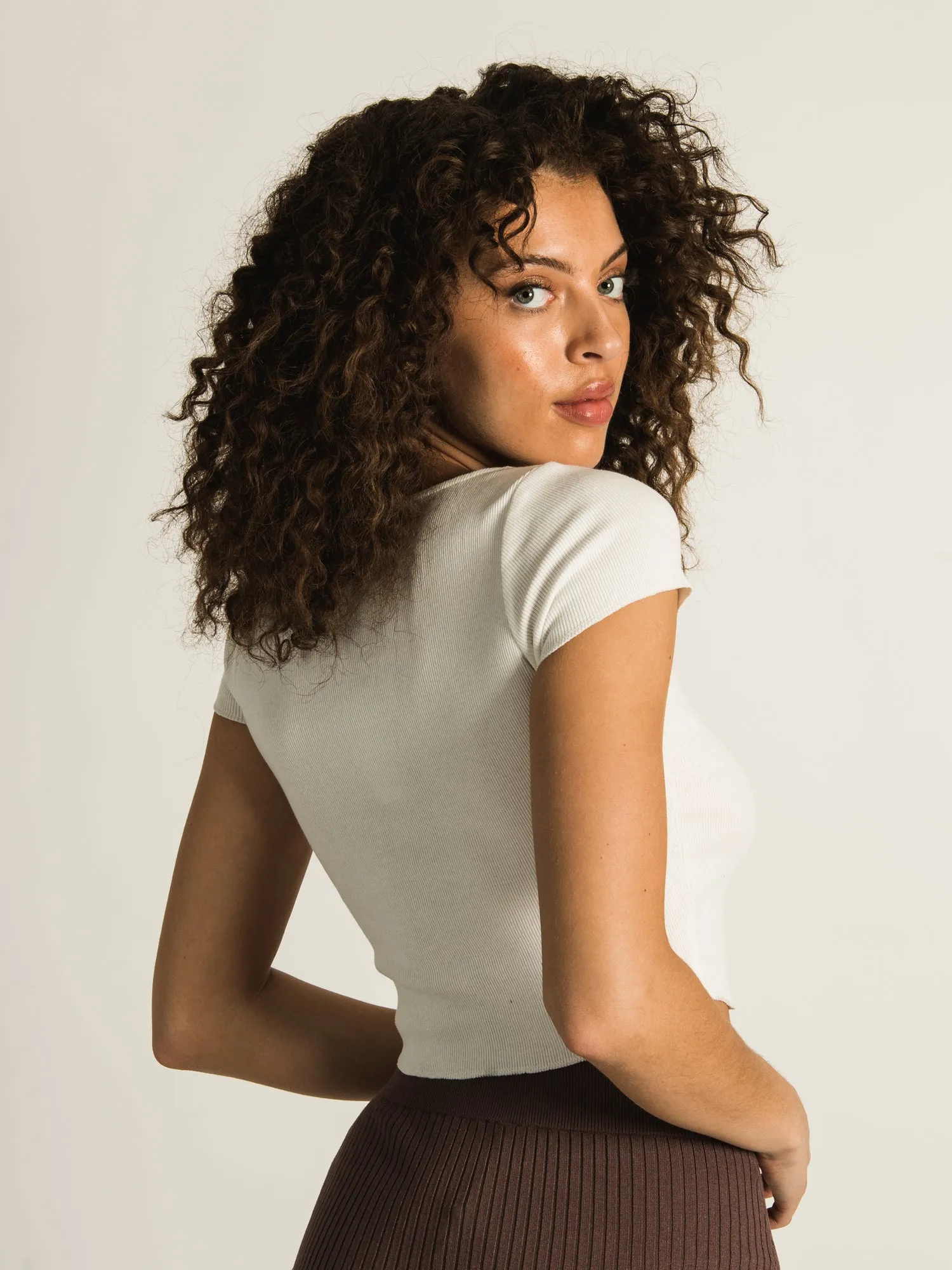 HARLOW SQUARE NECK T-SHIRT - CLEARANCE sold by Boathouse product image thumbnail 5