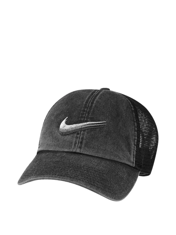 NIKE H86 SWOOSH TRUCKER CAP - BLACK sold by Boathouse