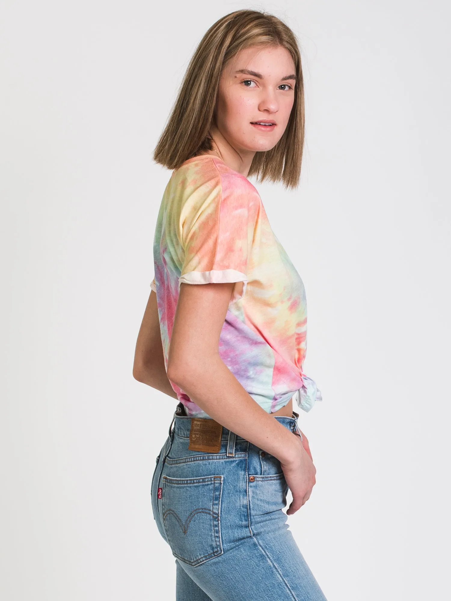 HARLOW LAYLA KNOTTED TIE DYE TEE - CLEARANCE sold by Boathouse product image thumbnail 3