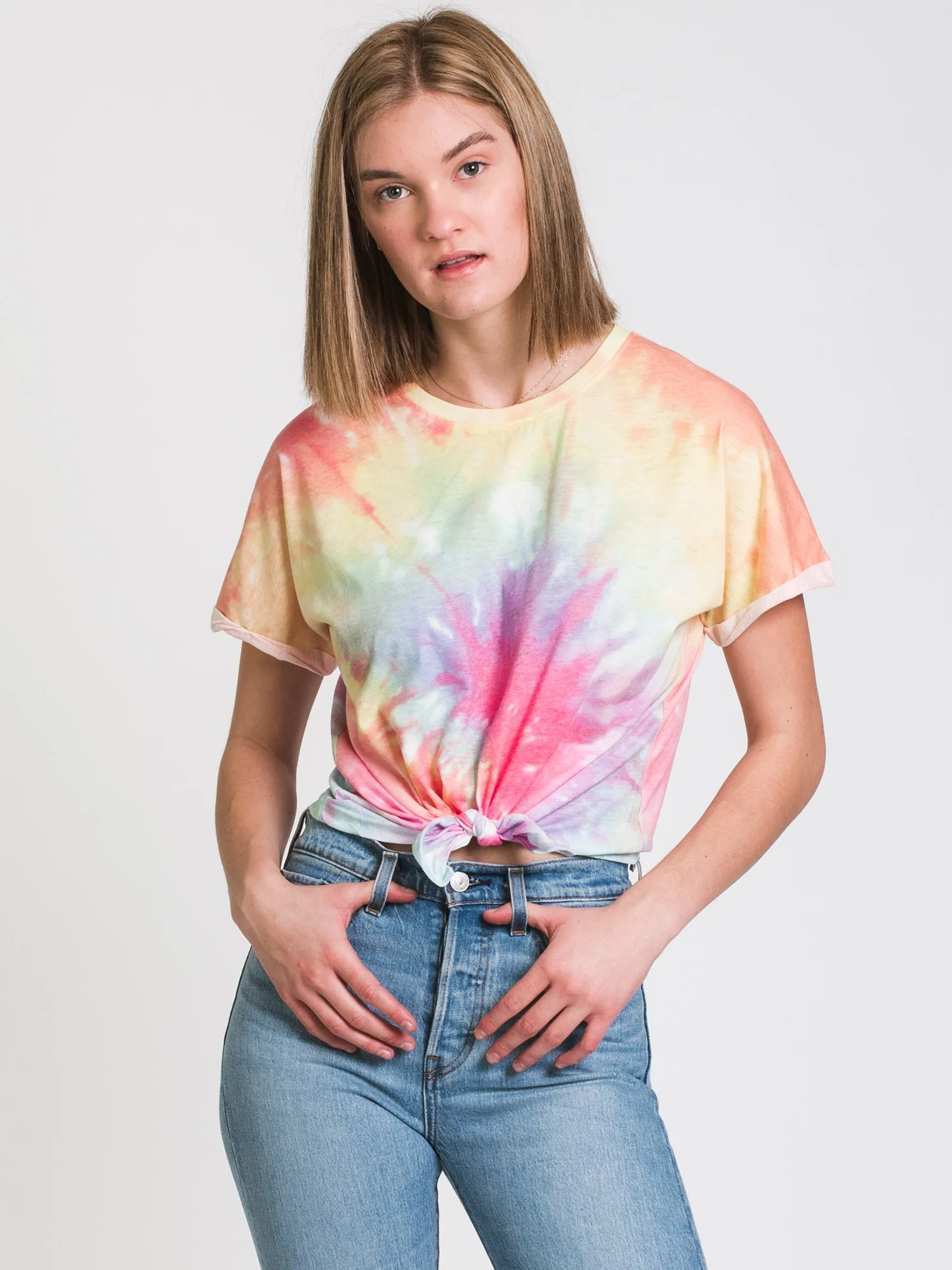 HARLOW LAYLA KNOTTED TIE DYE TEE - CLEARANCE sold by Boathouse