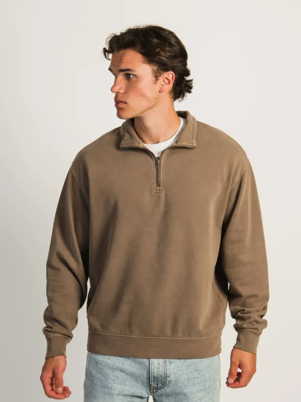 KOLBY PARKER VINTAGE WASH QUARTER ZIP - TIEDE sold by Boathouse