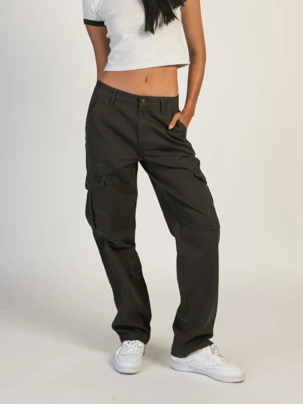 HARLOW DEE STRAIGHT FIT CARGO - CHARCOAL - CLEARANCE sold by Boathouse
