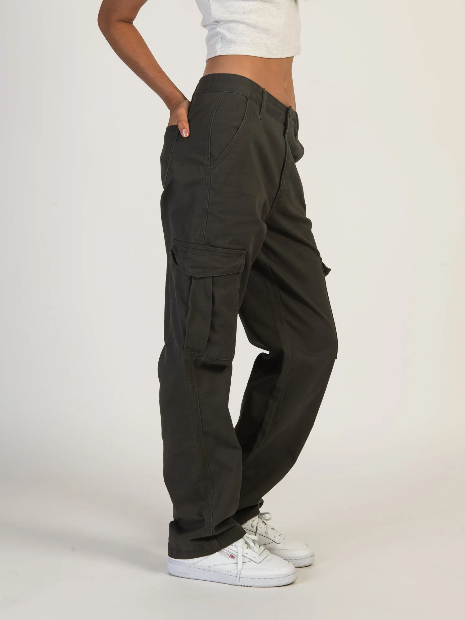 HARLOW DEE STRAIGHT FIT CARGO - CHARCOAL - CLEARANCE sold by Boathouse product image thumbnail 3