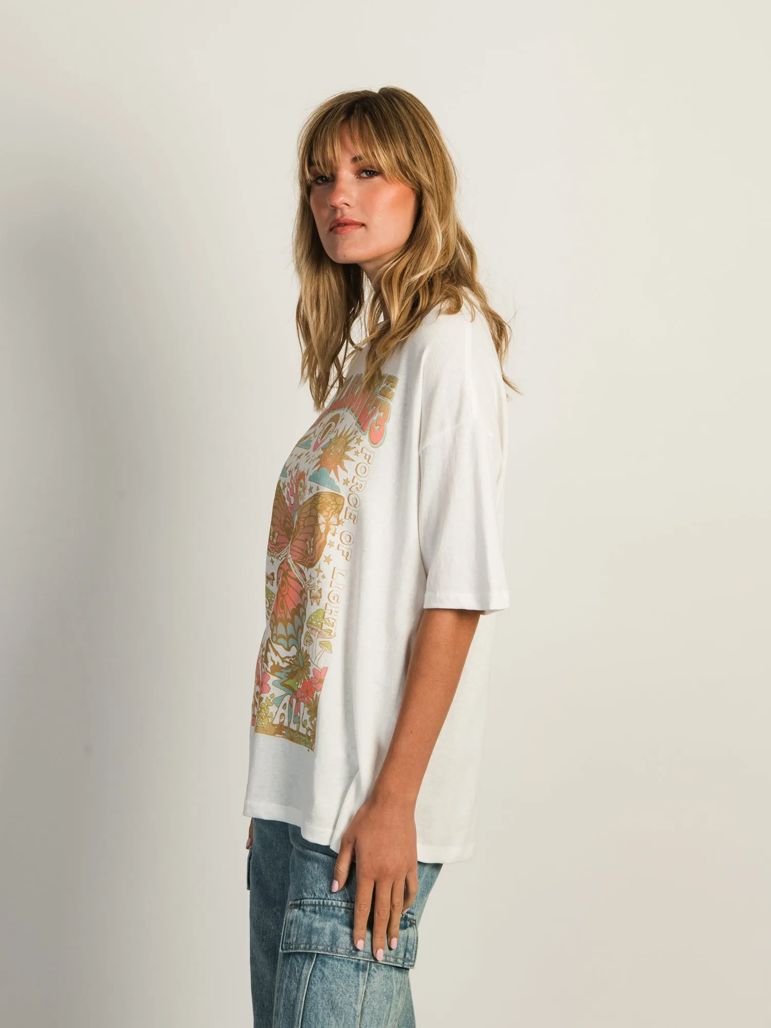 BILLABONG LOVE IS ALL T-SHIRT - CRYSTAL sold by Boathouse product image thumbnail 2