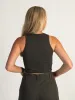 HARLOW MACY TANK TOP - CHARCOAL sold by Boathouse