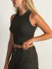 HARLOW MACY TANK TOP - CHARCOAL sold by Boathouse