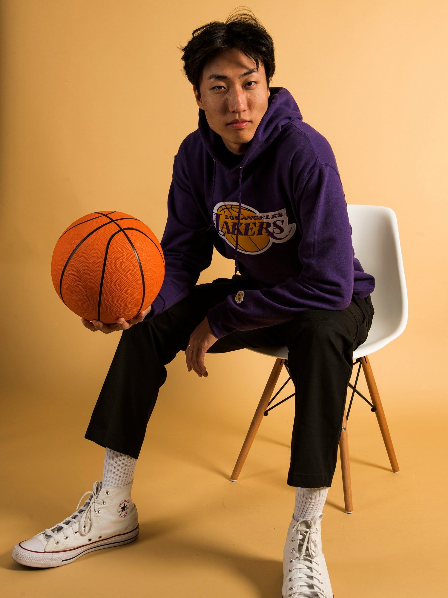 NBA LOS ANGELES LAKERS EMBROIDERED HOODIE sold by Boathouse product image thumbnail 5