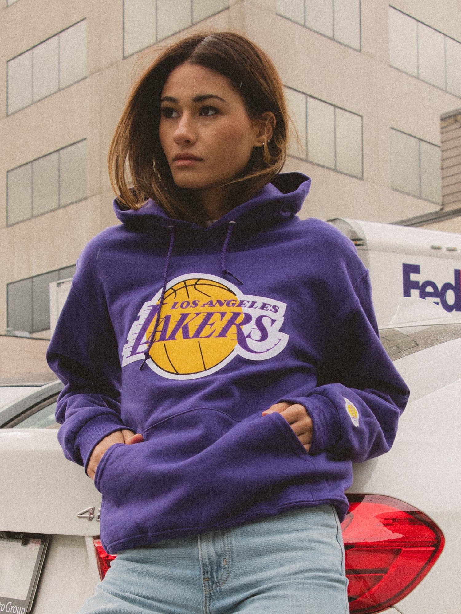NBA LOS ANGELES LAKERS EMBROIDERED HOODIE sold by Boathouse product image thumbnail 2