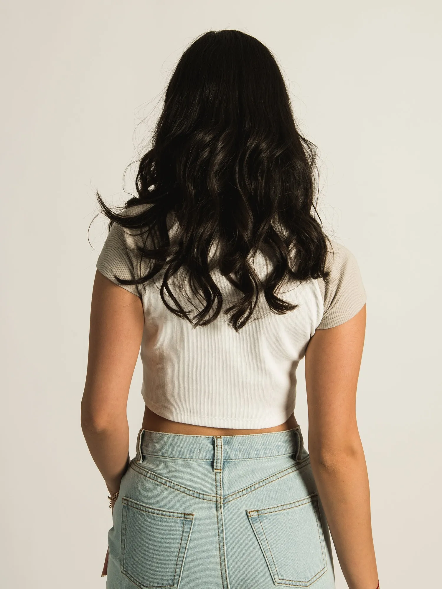 HARLOW COLOURBLOCK SOLID RAGLAN TEE - CLEARANCE sold by Boathouse product image thumbnail 3