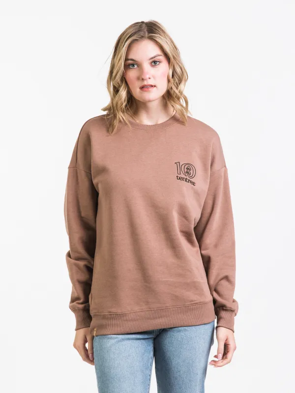 TENTREE EMBROIDERED LOGO OUTLINE OVERSIZED CREWNECK SWEATER - CLEARANCE sold by Boathouse