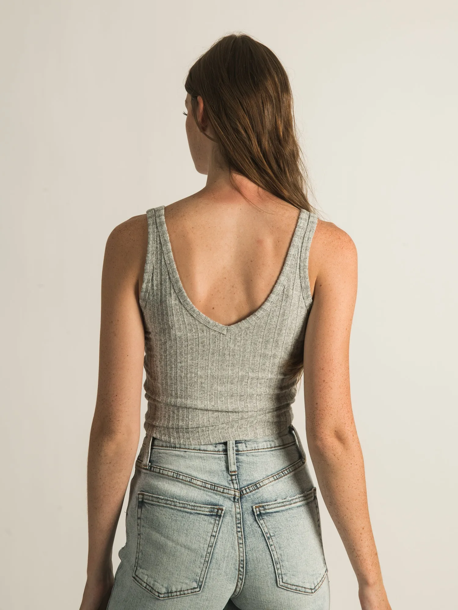 HARLOW RIBBED VNECK TANK TOP - CLEARANCE sold by Boathouse product image thumbnail 3