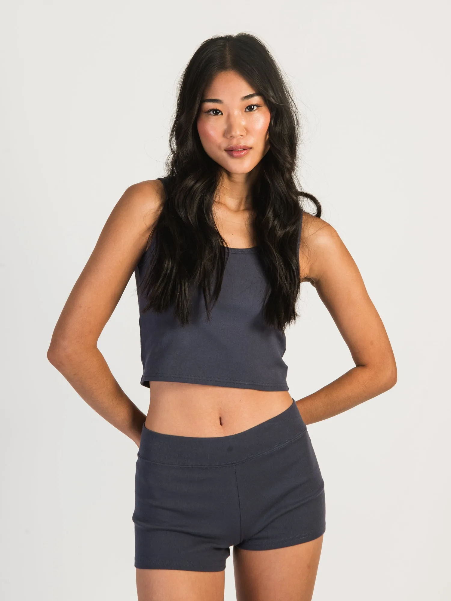 HARLOW TILLY CROPPED TANK - NAVY sold by Boathouse product image thumbnail 2